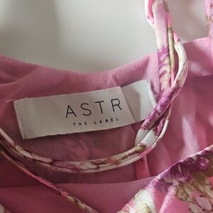 Astr Pink Floral Maxi Dress